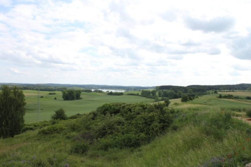 Ferienwohnung Grumsinblick: Aussicht vom Drebitzberg bei Klein Ziethen